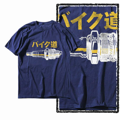 G11 NAVY Cotton Men's Big Size Car Theme Graphic T-shirt |  Streetwear Cool O-neck men's Tee Tshirt