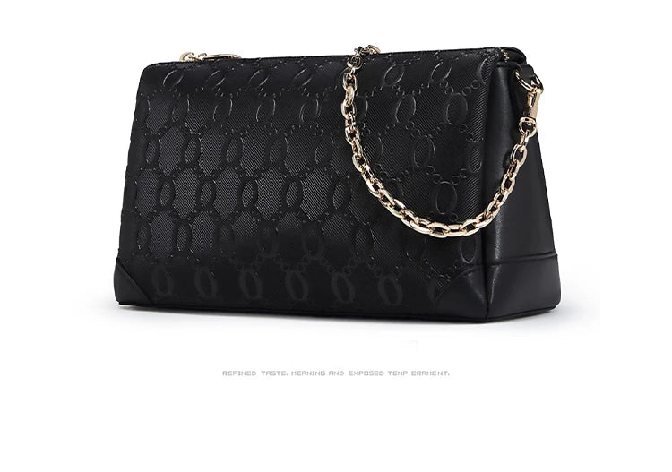 FOXER 2026 Spring Summer Women's Crossbody Bag Split Leather Fashion Chain Shoulder Bag Luxury Commuter Lady Cellphone Purse