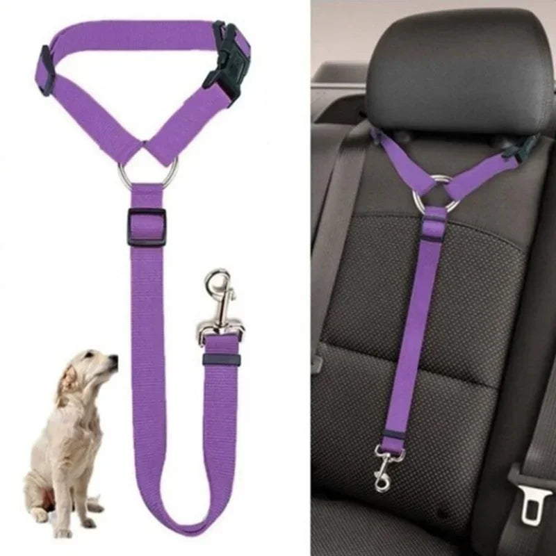 Vehcile Belt & Adjustable Nylon Leash for Dogs (7 colors available) Habicare