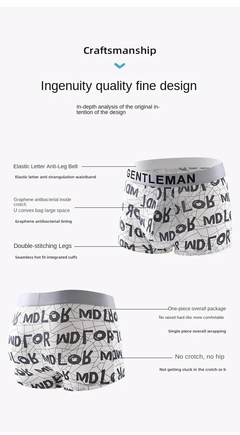 Men's Ice Silk Boxer Shorts - ShopHub