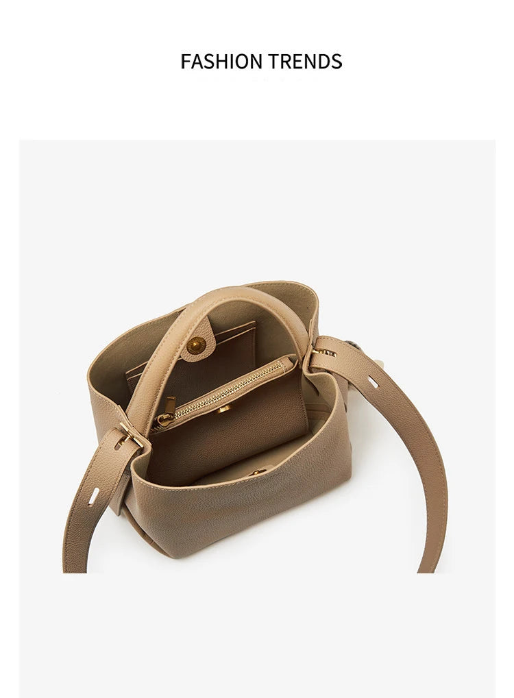 FOXER Genuine Leather Handbag — Premium Women's Shoulder Bag