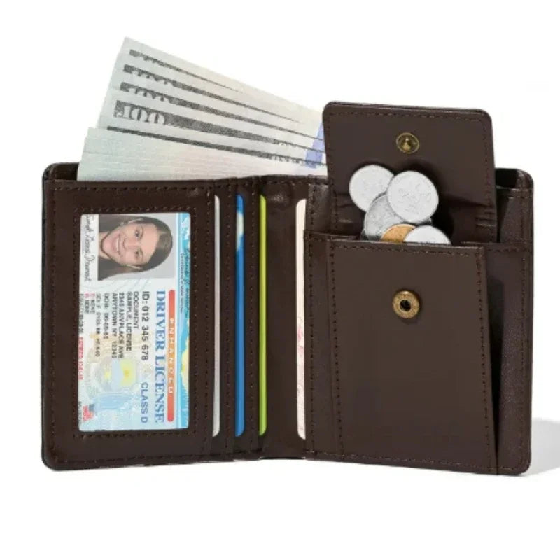 Slim Thin Credit Card Holder Men Wallets Money Bags Pu Leather Small Short Male Coin Purse Mini Wallet for Men Carteira Feminina