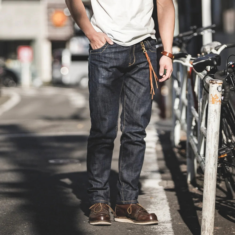 Maden Men's 14oz Raw Selvedge Denim Jeans