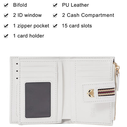 FOXER Synthetic Leather Short Wallet for Women