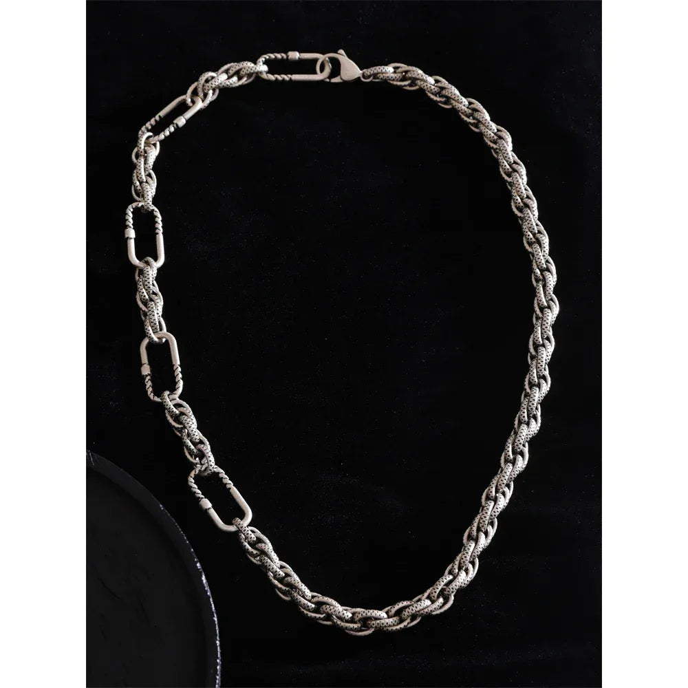 55cm Fashion Classic Stainless Steel Metal Chain Necklace - ShopHub