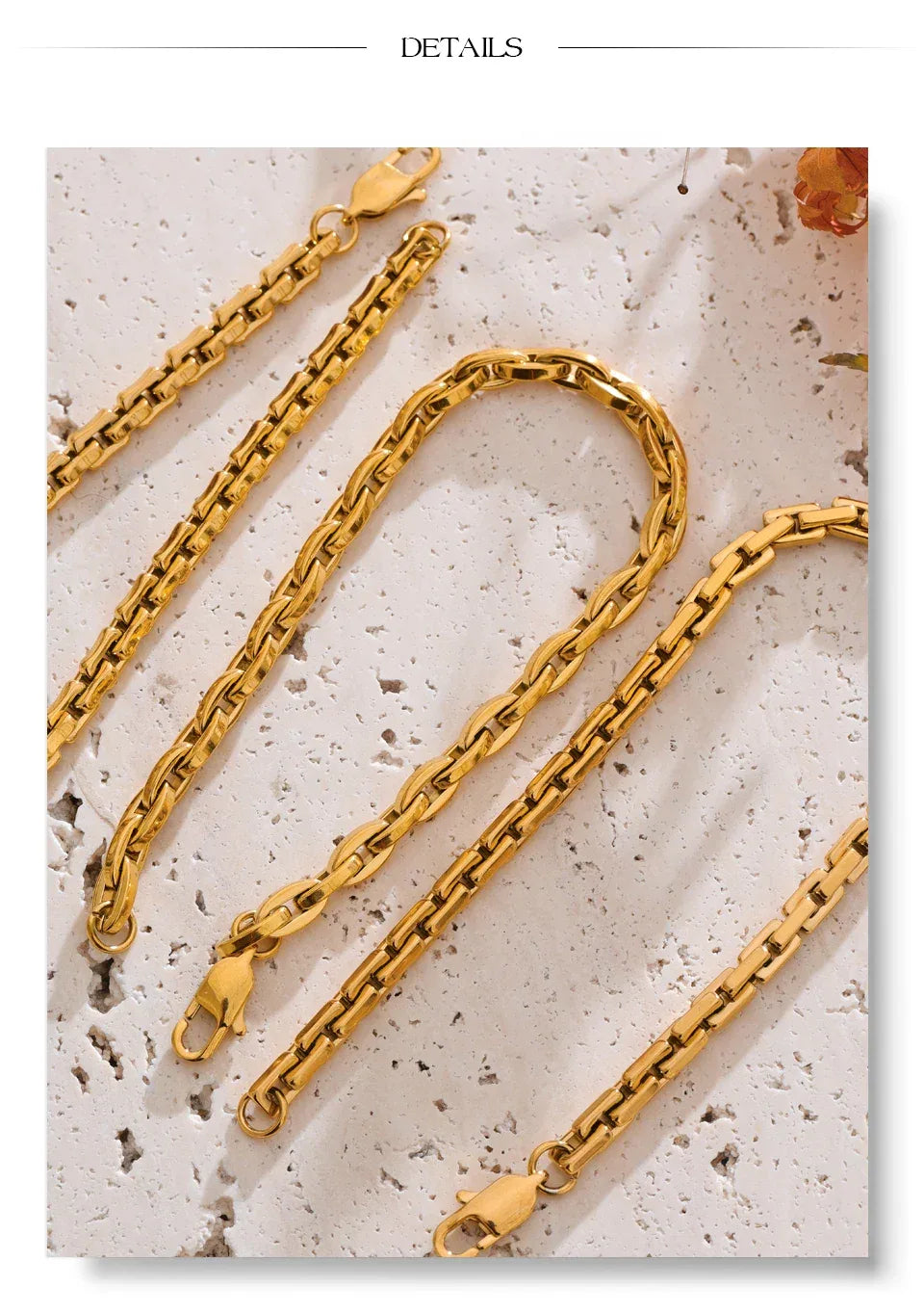 22cm High Quality Stainless Steel Metal Chain Bracelet Bangle - ShopHub