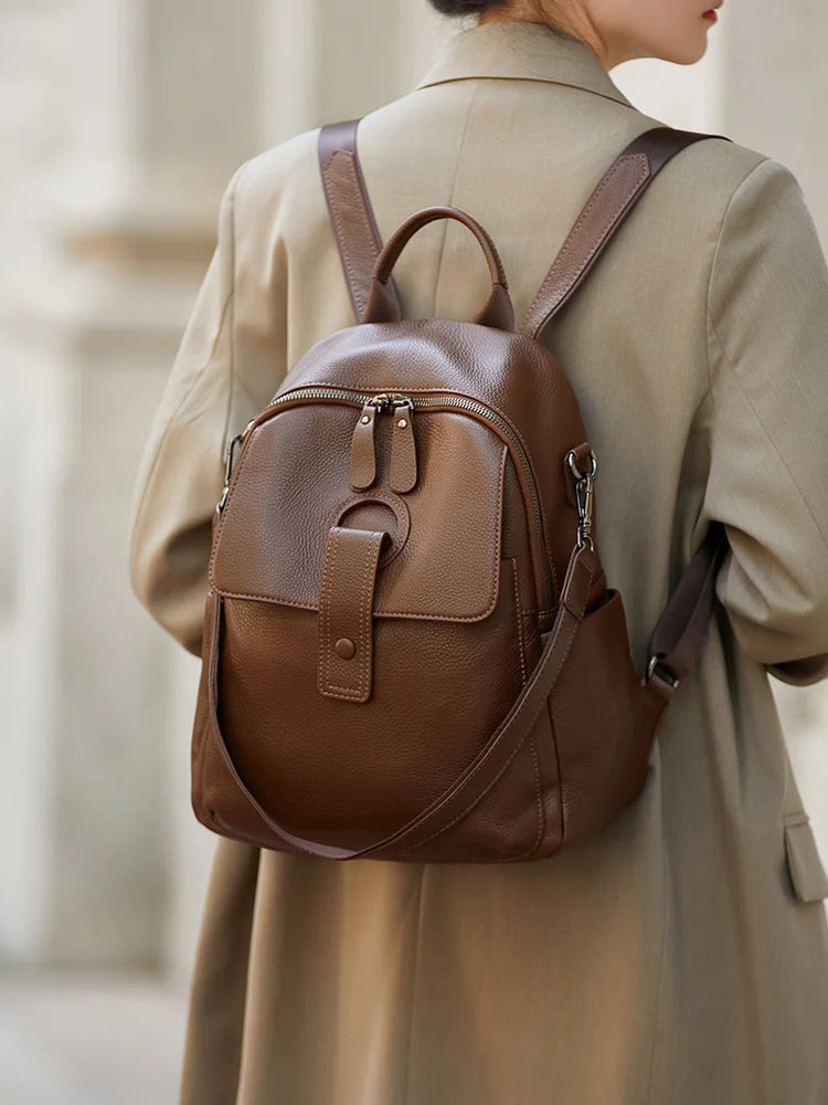 HOT ZOOLER Full Skin 100% Genuine Leather Backpack Women's Bag Classic 2026 New Large Backpack Designer Business Need #SC1700