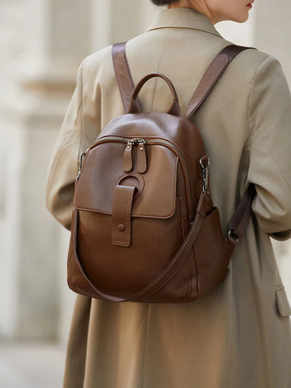 HOT ZOOLER Full Skin 100% Genuine Leather Backpack Women's Bag Classic 2026 New Large Backpack Designer Business Need #SC1700