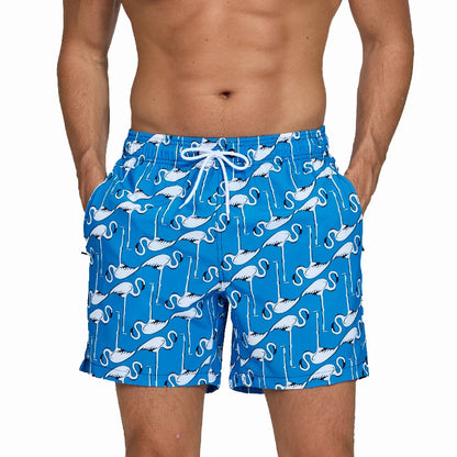 Datifer brand men's polyester gym shorts with mesh liner, side pockets, quick-dry fabric, multicolor boardshorts for beach and swimming.