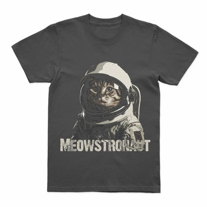 COOLMIND U0012 Astronaut Cat Graphic Cotton Tee