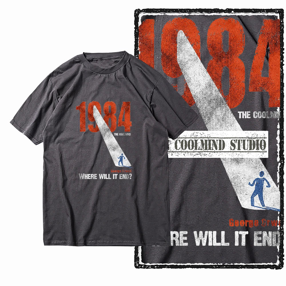COOLMIND X0001 1984 Graphic Cotton Tee