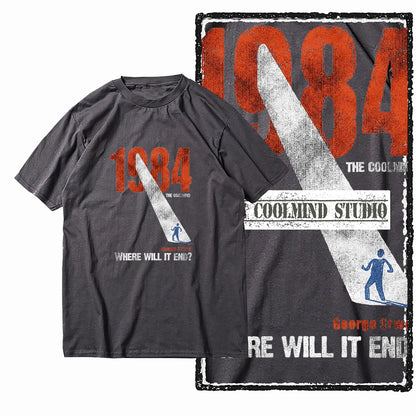 COOLMIND X0001 1984 Graphic Cotton Tee