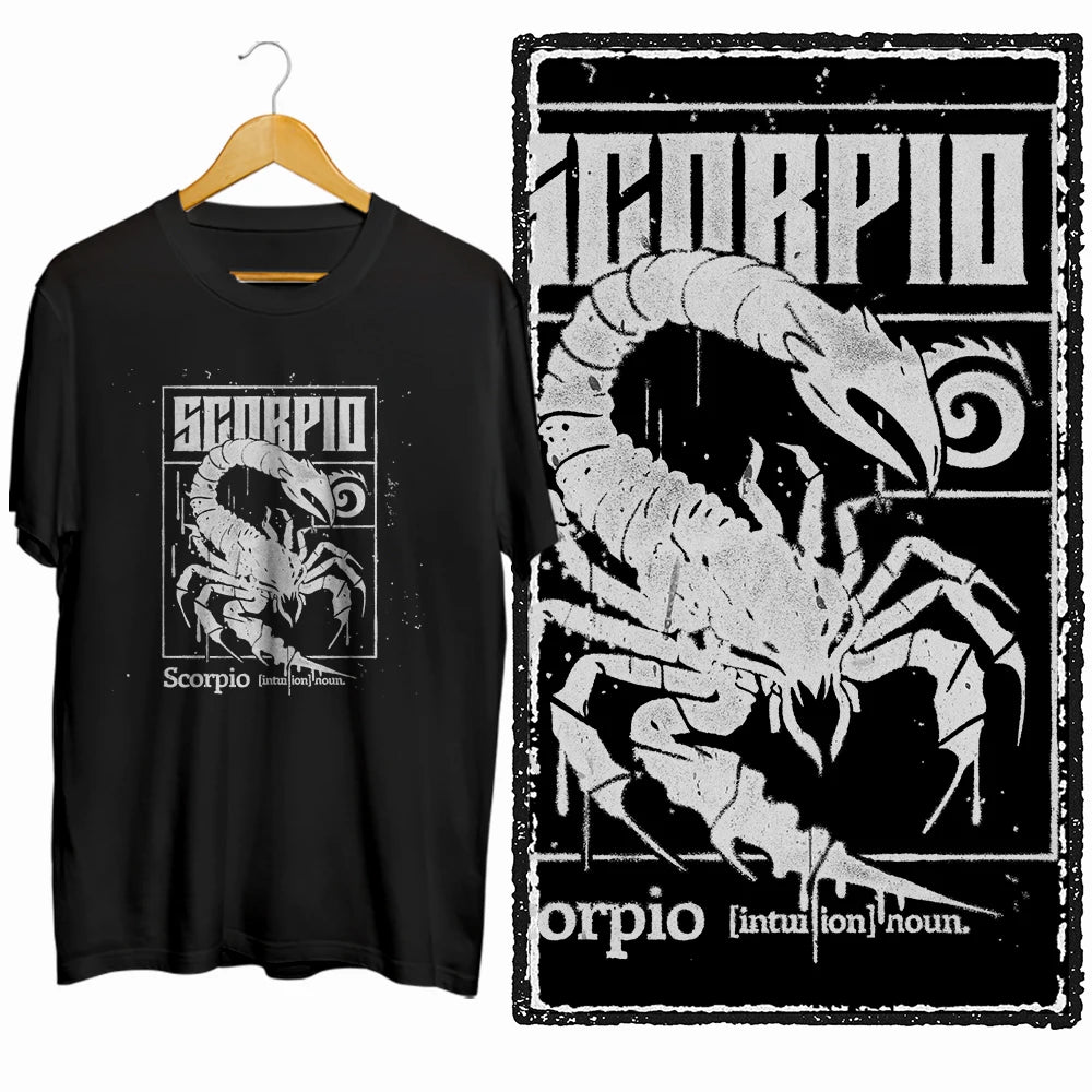 COOLMIND Unisex Scorpio Graphic Cotton T-Shirt