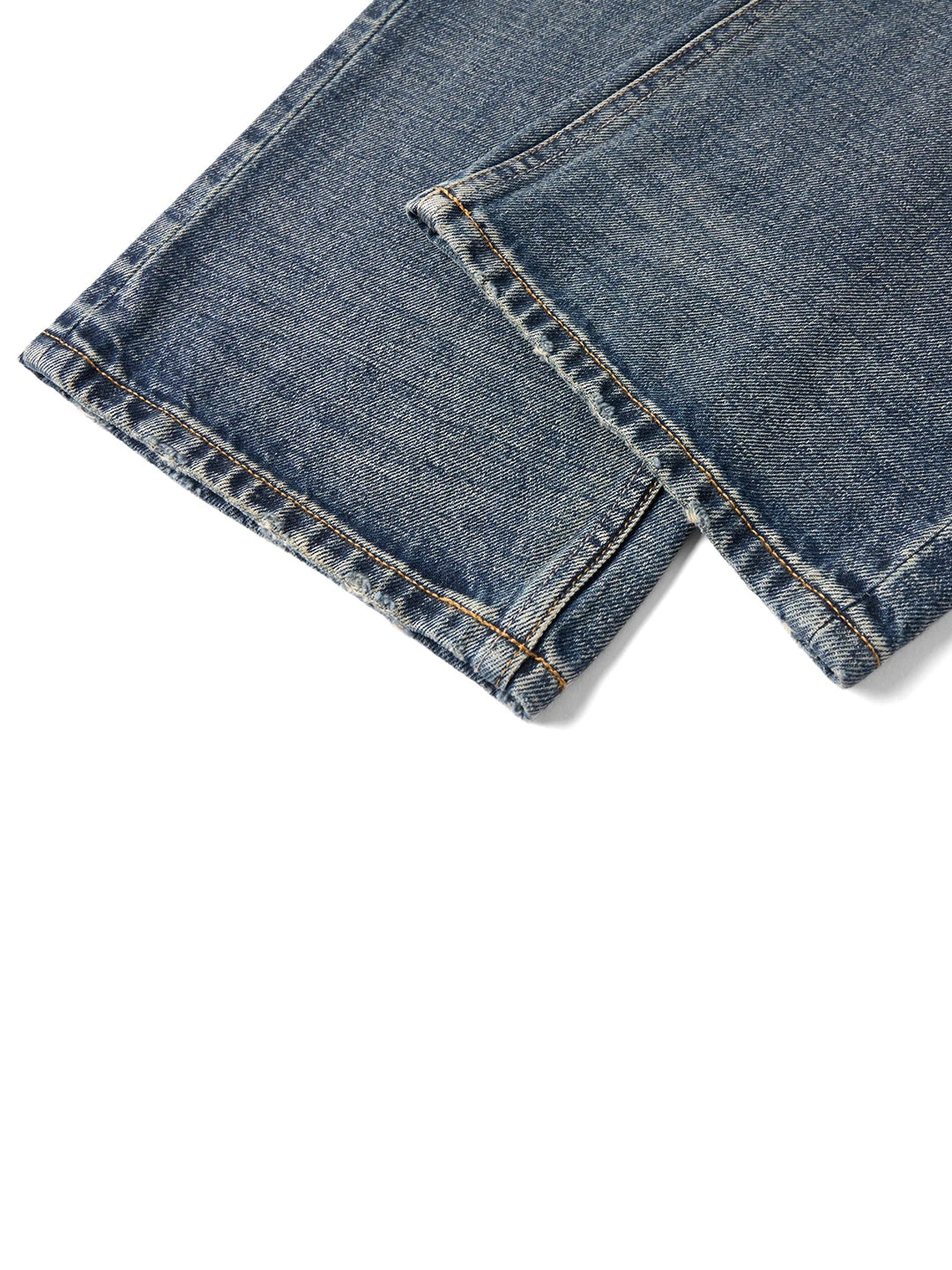 SIMWOOD High Standard 2026 Spring New 13oz Cotton Hemp Washed Vintage Jeans for Men,Classic Retro Casual Denim Trousers