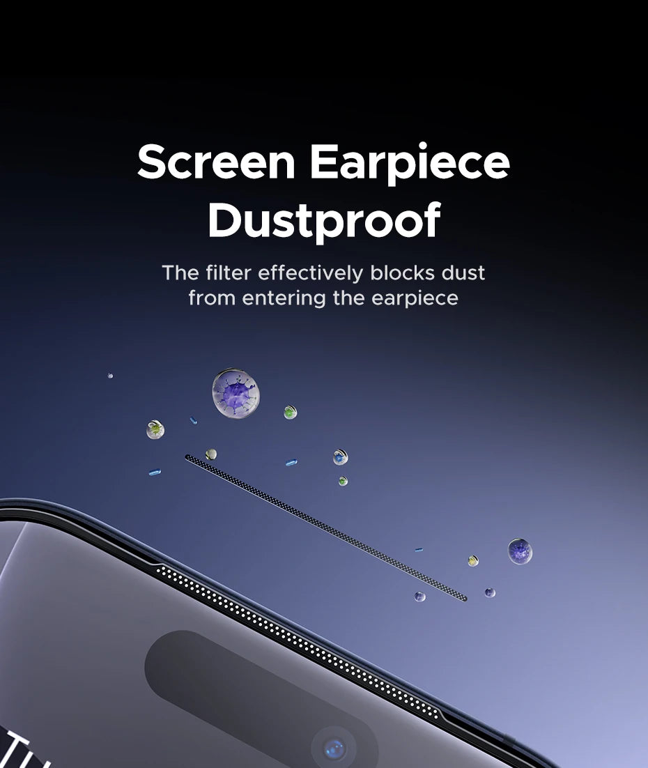 UGREEN 2PCS Dust-free Screen Protector For iPhone 18 17 Pro Max Tempered Glass For iPhone 18 Pro 17Pro Phone Film