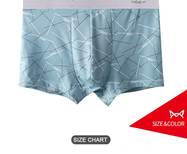 MiiOW 6Pcs Graphene Antibacterial Men's Underwear Boxershorts
