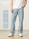 SIMWOOD 2026 Spring Summer New Loose Relax Logging Jeans Men 11oz Fabric Cargo Denim Trousers