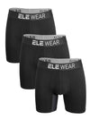 3pcs Bamboo Men's Sports Underwear Long Boxer Briefs