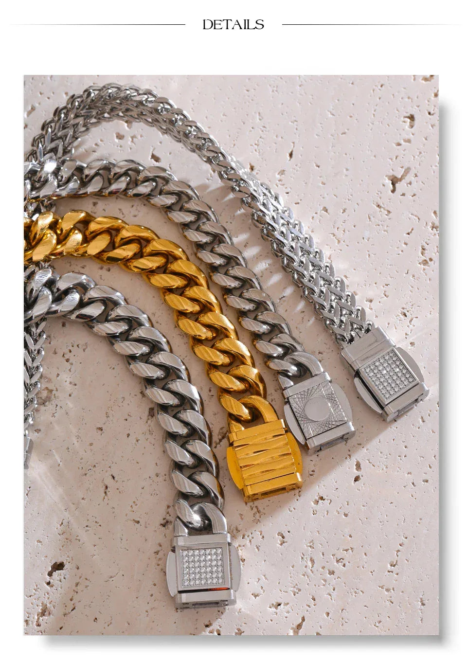 16 Cuban Chain Men's Bracelet Bangle - ShopHub