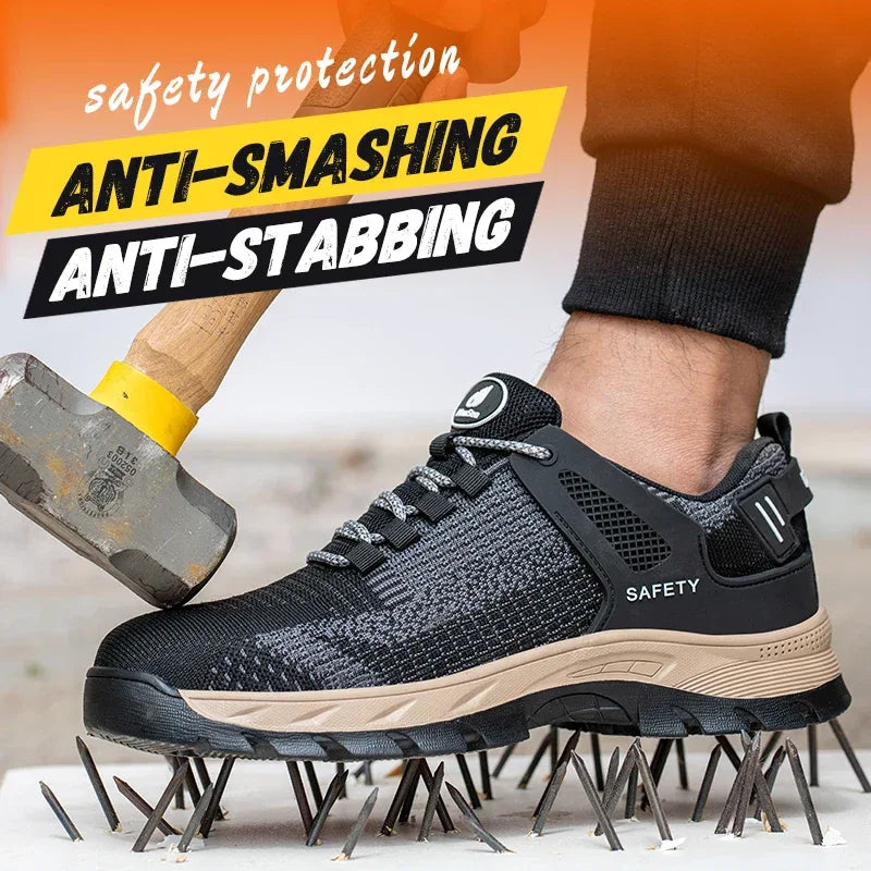Unisex Indestructible Non-Slip Work Shoes With Steel Toes - ShopHub