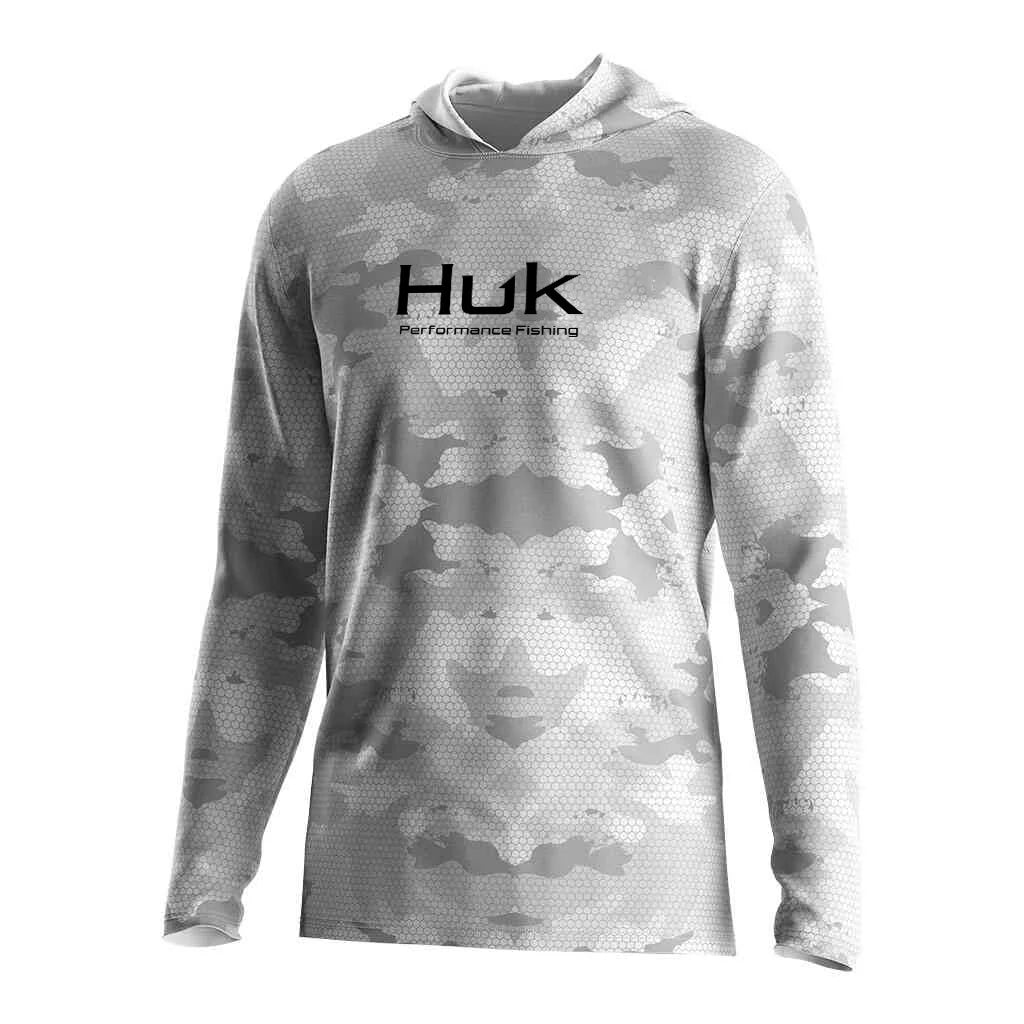 Mens Fishing Hoodie UV Protection Performance Lightweight Outdoor Stone Fish 3D Print Streetwear