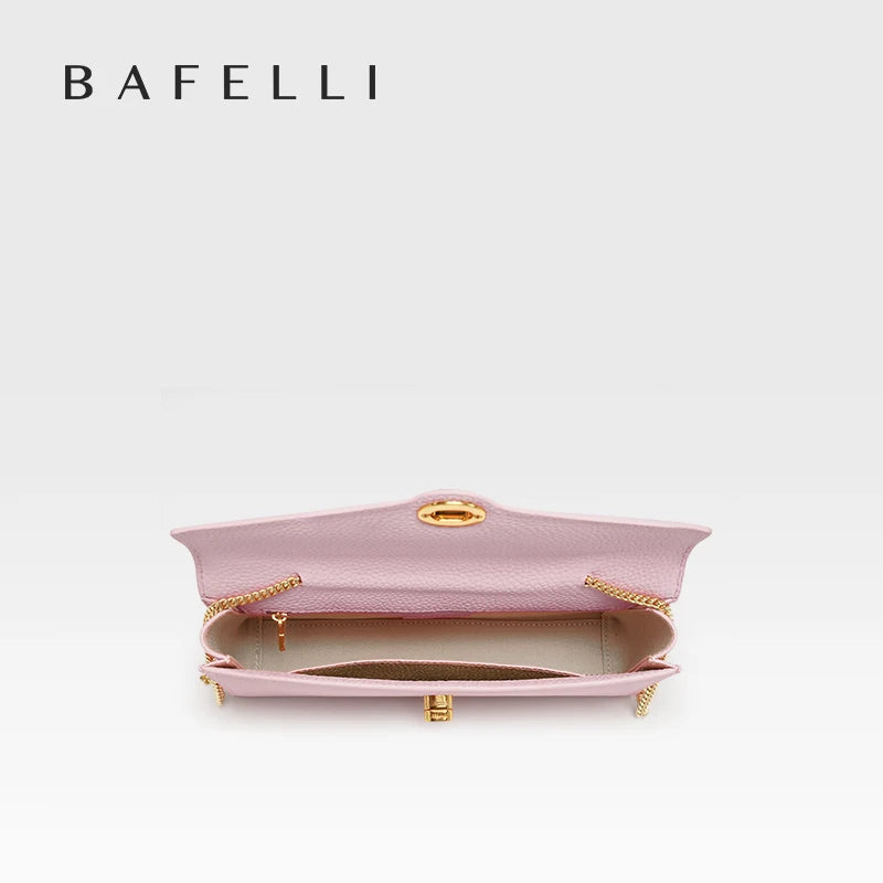BAFELLI 2026 NEW WOMEN'S HANDBAG LEATHER WALLET PARTY SHOULDER DRESS PURSE LUXURY DESIGNER BRAND FEMALE EVENING BAGS CLUTCHES