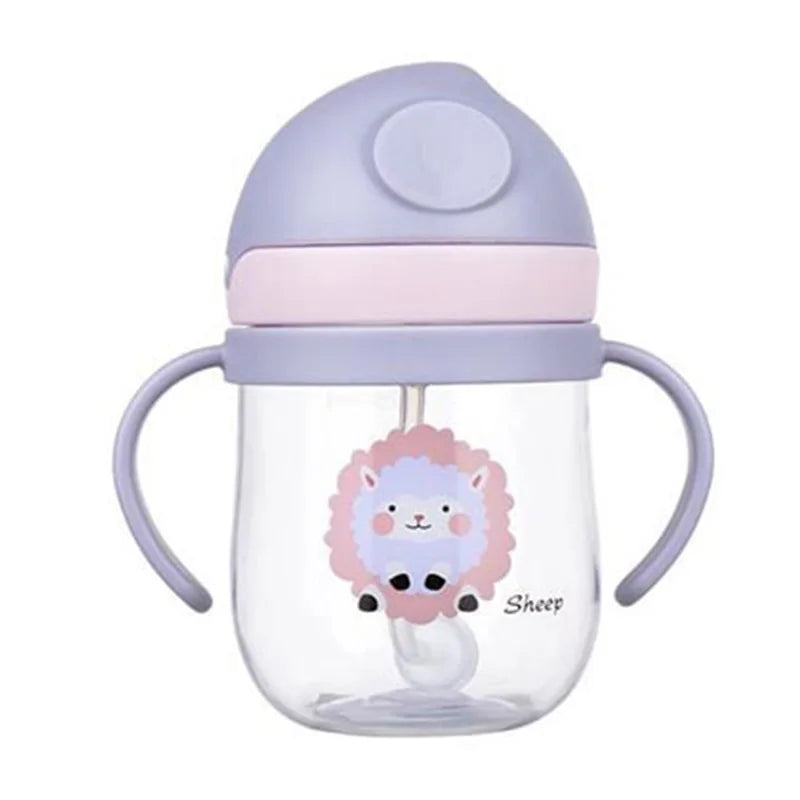 MAMIJOY BY01 Kids Water Sippy Cup – 350ml Leakproof Bottle with Straw