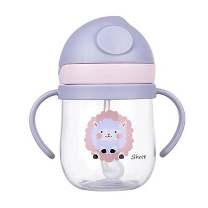 MAMIJOY BY01 Kids Water Sippy Cup – 350ml Leakproof Bottle with Straw