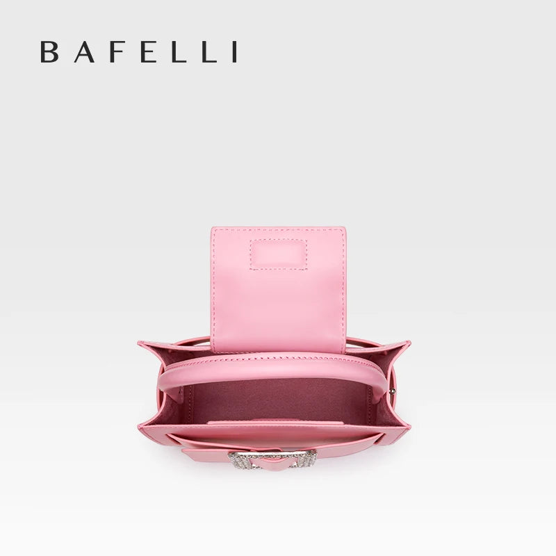 BAFELLI Diamond-Embellished Leather Satchel