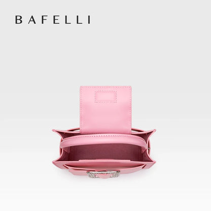 BAFELLI Diamond-Embellished Leather Satchel