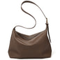 FOXER Large Soft Split Leather Shoulder Bag
