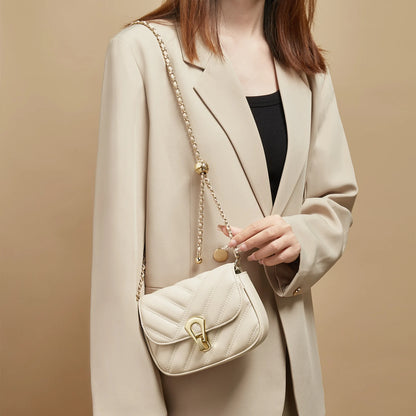 FOXER Women's Quilted Shoulder Bag