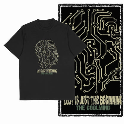 COOLMIND Unisex Circuit Mindset Graphic Cotton T-Shirt | Streetwear