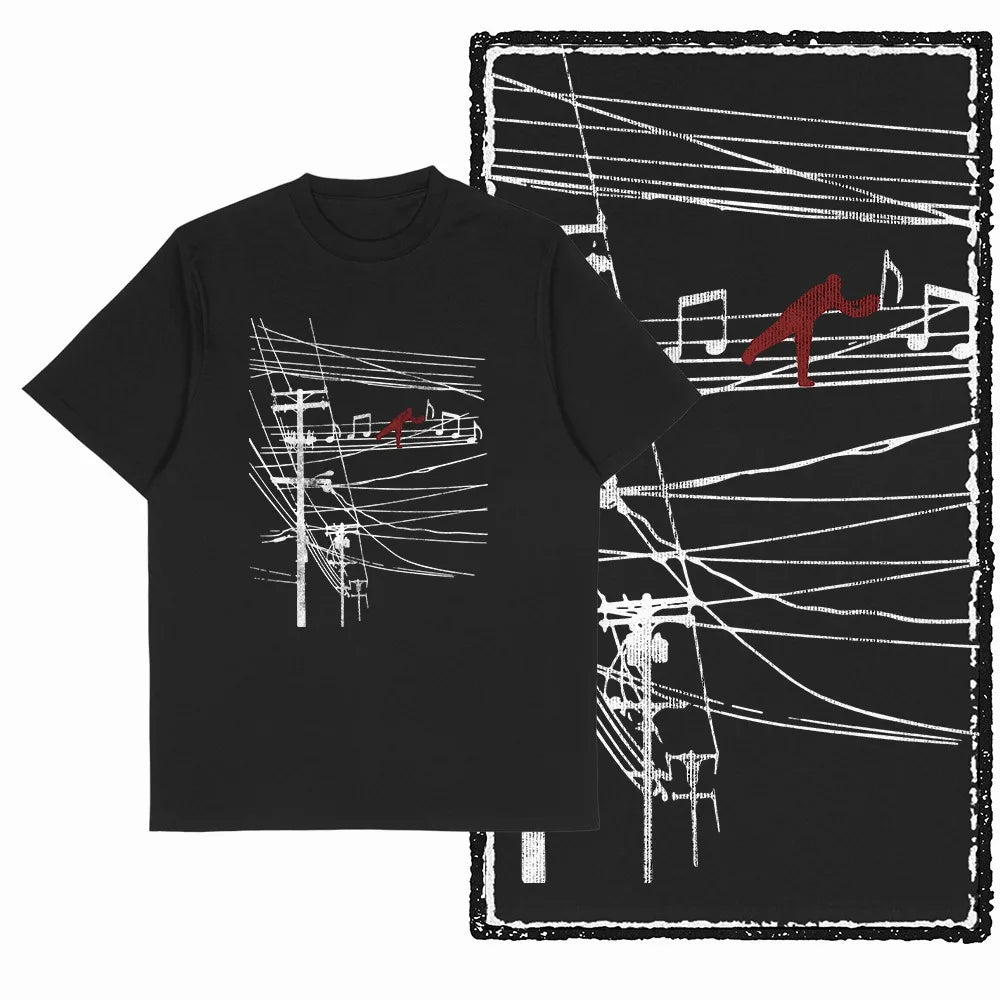 G25 Cool Vintage Cotton Men's Distressed Creative Printed Graphic T-Shirt | Streetwear Big Size O-Neck Men's Tee T-Shirt T Shirt