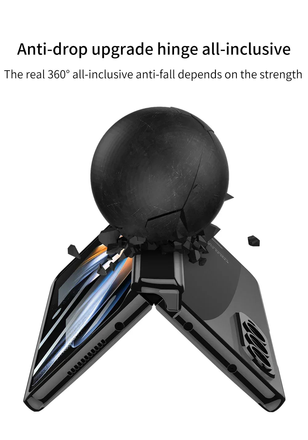 GKK Magnetic Hinge Outer Glass Case for Galaxy Z Fold 4 & 5 - ShopHub