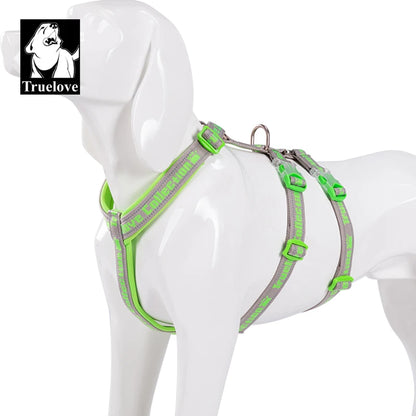 Truelove Double H Harness Neoprene Padding Durable Strong Reflective Gow in the Dark Aluminum Alloy Fitting Light Weight TLH6571