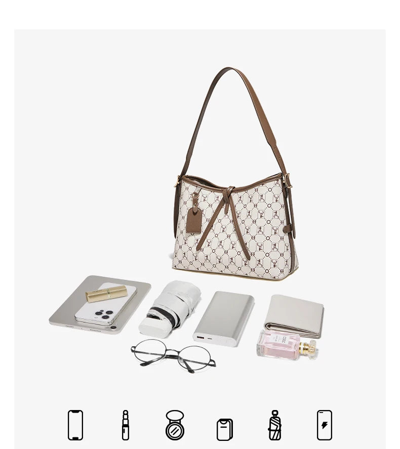 FOXER Women Tote Shoulder Bag Fashion Signature Lady Handbag Purse Chrismas Gift