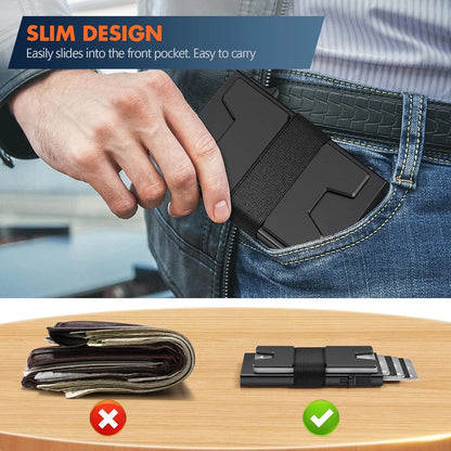 Aluminium Card Holder Rfid Blocking Wallet