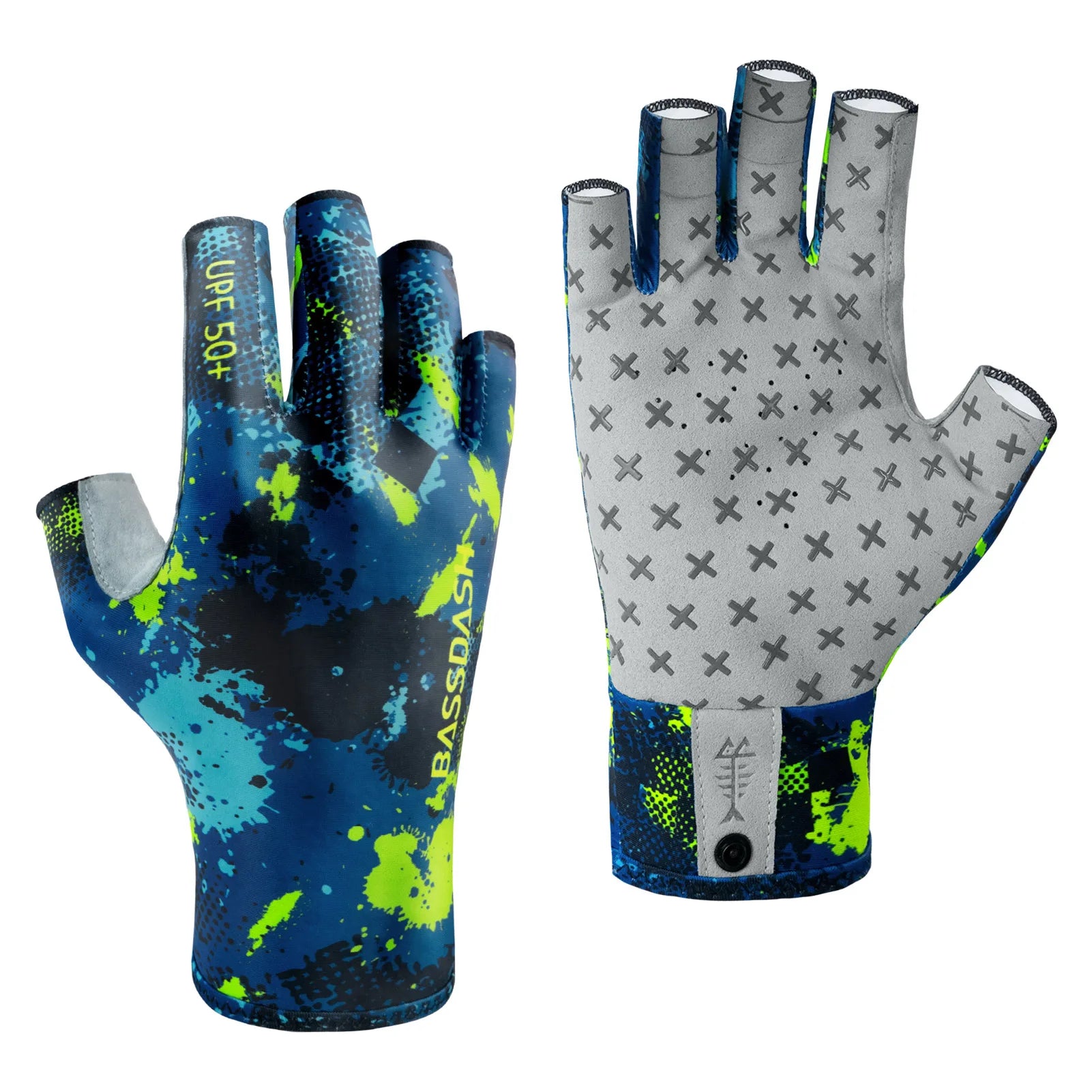 BASSDASH Breathable 3/4 Finger UPF 50+ Sun Gloves ShopHub