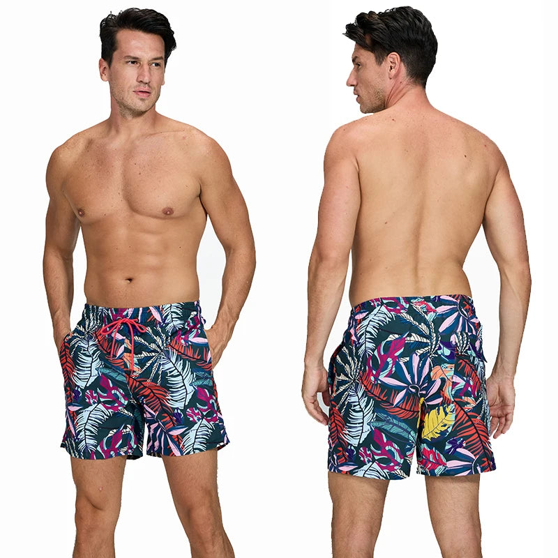 Men's ShopHub NZ polyester boardshorts with breathable mesh liner, quick-dry fabric, ideal for gym and beach activities.