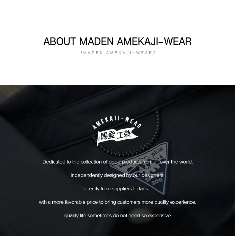 Maden Retro Denim Wash Baggy Men's Jeans