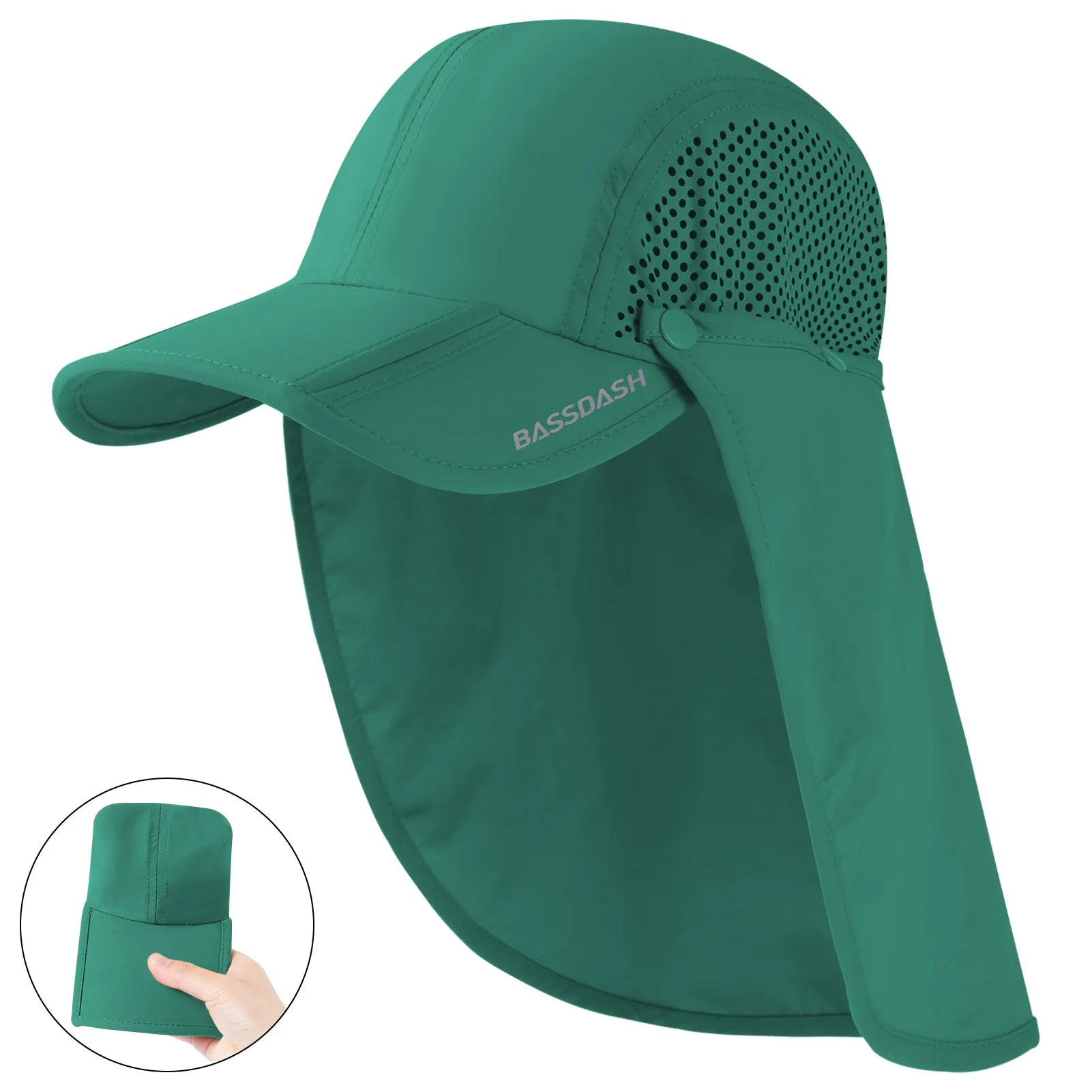 BASSDASH UPF 50+ Foldable Fishing Hat