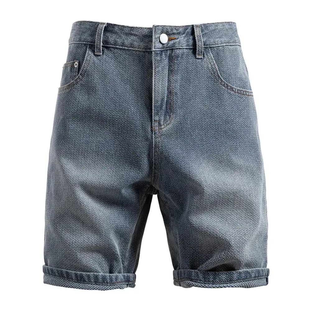 AIOPESON Men's Retro Denim Shorts - ShopHub