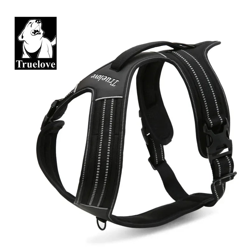 Truelove Sport Nylon Reflective No Pull Dog Harness Outdoor Adventure Pet Vest with Handle XS to XL 5 Colors In Stock Factory