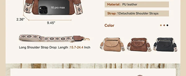 FOXER Retro Women's Crossbody Bag