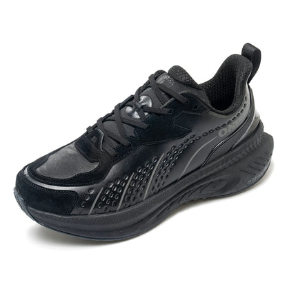 ONEMIX Black Leather Training Running Shoes