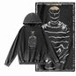 COOLMIND G14 Acid-Washed Black Printed Hoodie