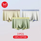 MiiOW Silky Soft Men’s Underwear - 3Pcs Cotton Antibacterial Boxer Shorts