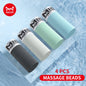 MiiOW Ice Silk Men Underwear 4Pcs Antibacterial Massage Beads Boxers Briefs