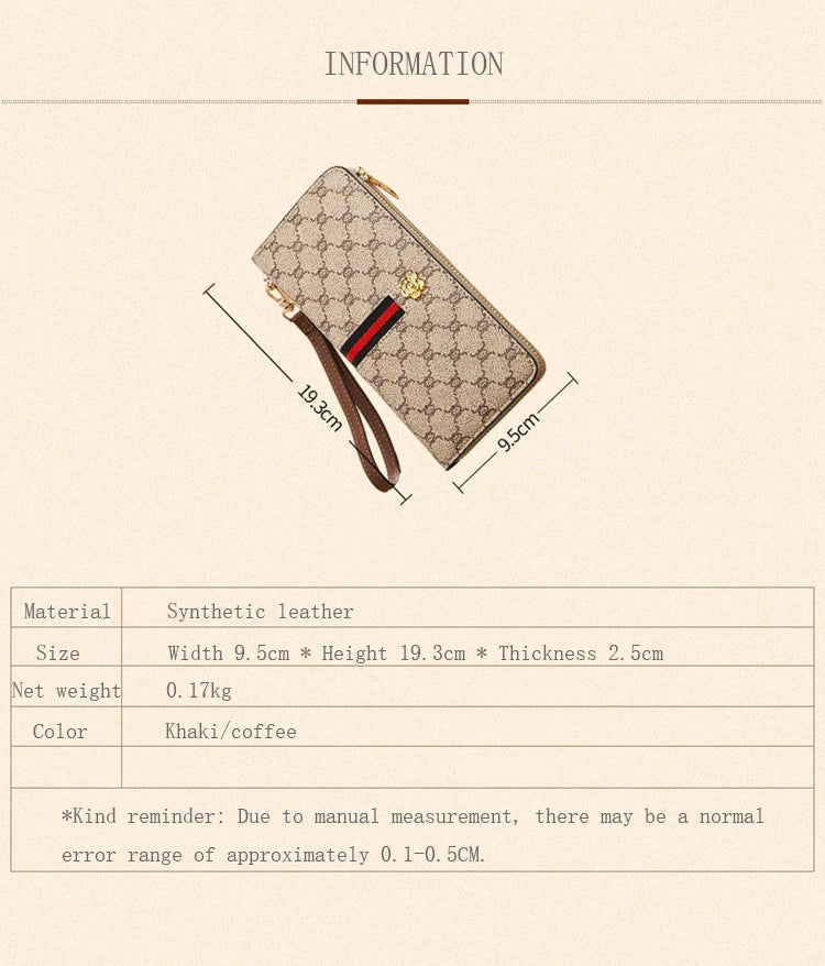 FOXER PVC Long Clutch Wallet